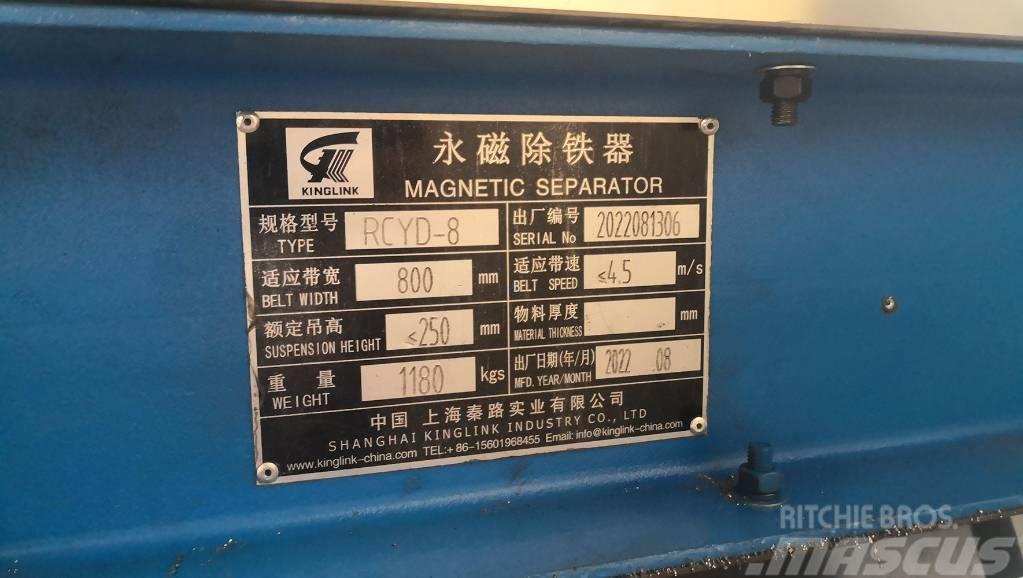 Kinglink RCYD-8 Permanent Magnetic Iron Separator Waste plants
