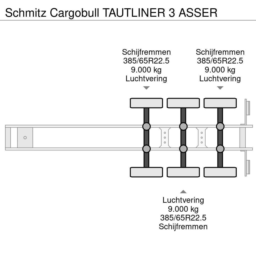 Schmitz Cargobull TAUTLINER 3 ASSER Curtain sider semi-trailers