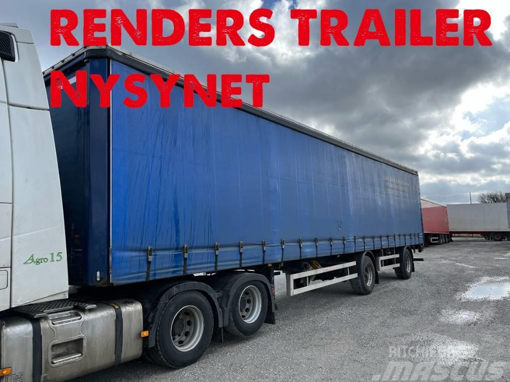 Renders 2 aksel Curtain sider semi-trailers