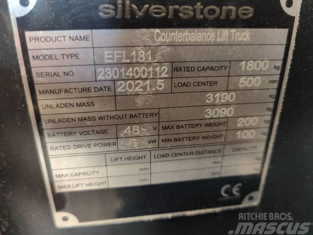 Silverstone EFL181  (RENT244) Electric forklift trucks