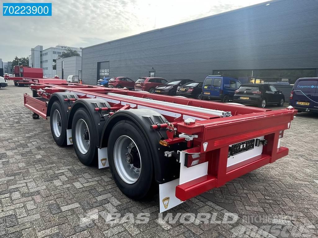 Jumbo 45.11 CCU.16-27 2x 20ft 40ft 45ft liftachse Container semi-trailers