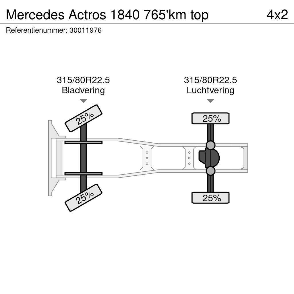 Mercedes-Benz Actros 1840 765'km top Prime Movers
