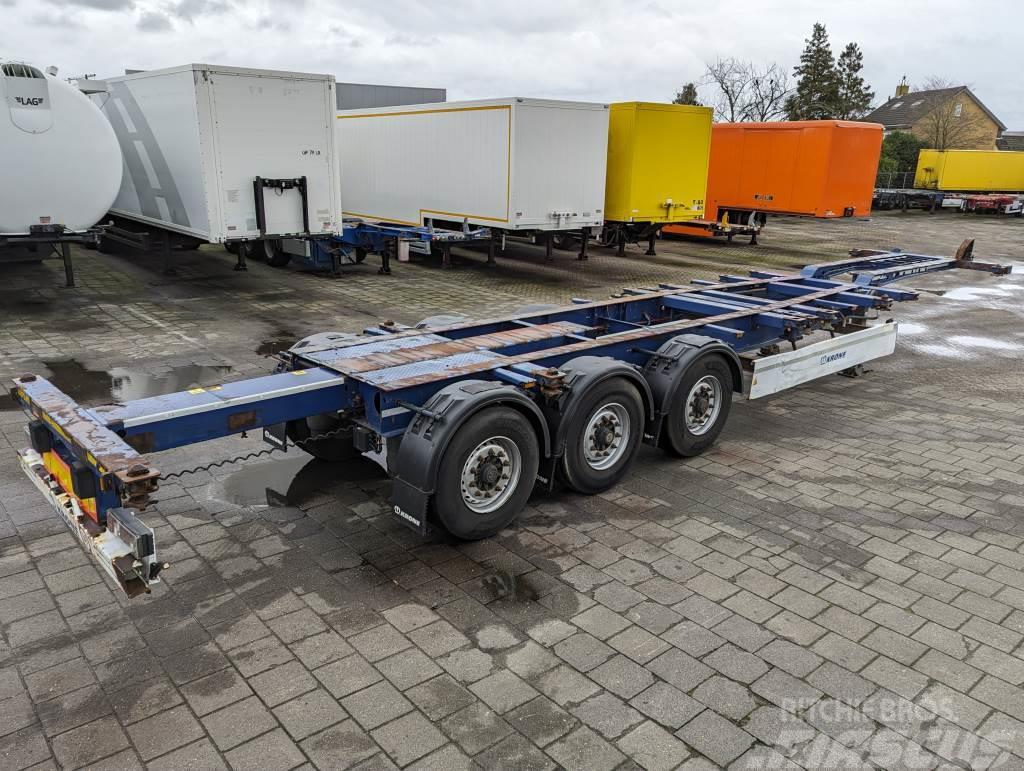 Krone SD 3-Assen BPW -ContainerChassis - Achterschuiver Container semi-trailers