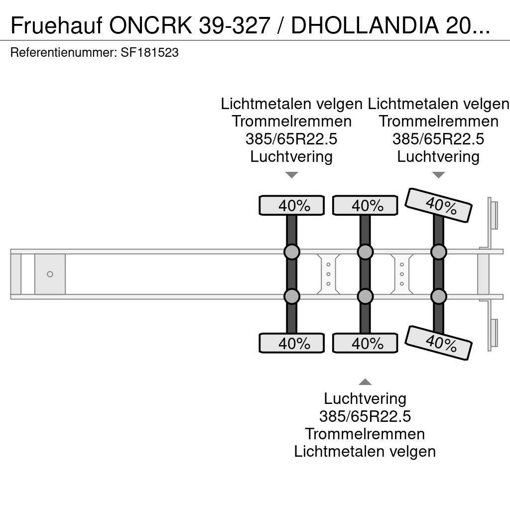 Fruehauf ONCRK 39-327 / DHOLLANDIA 2000kg Box semi-trailers