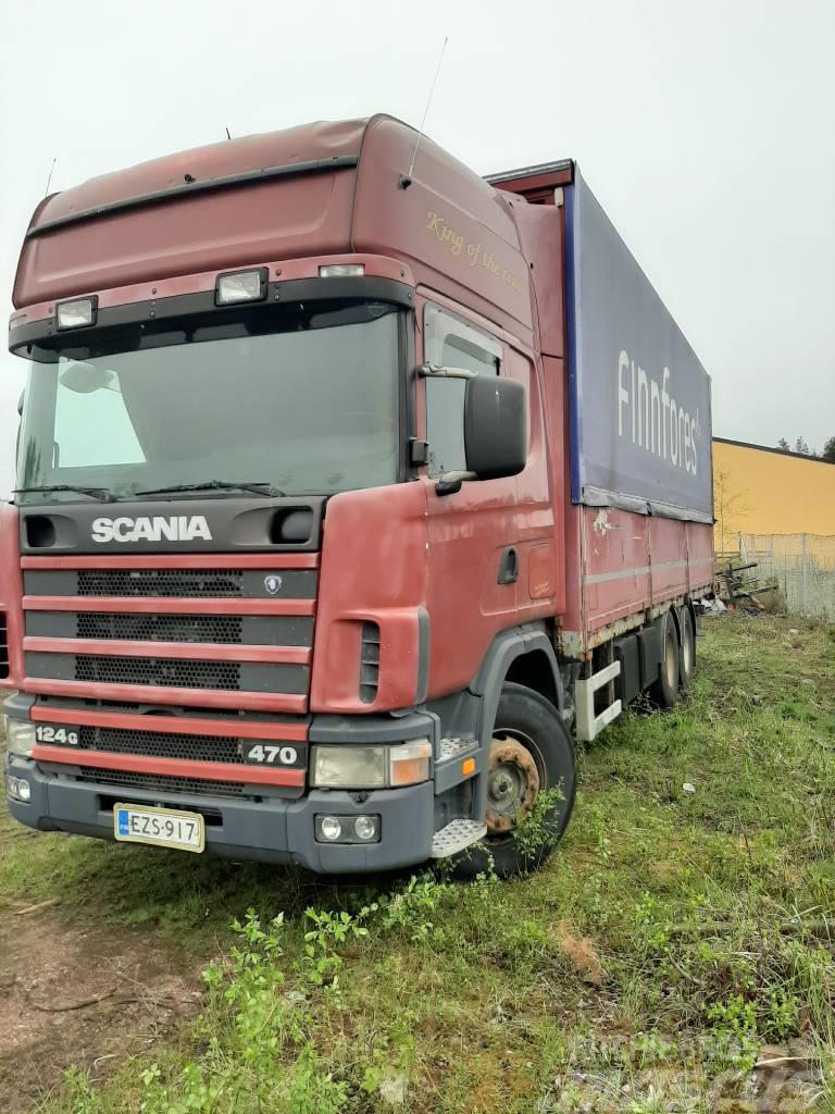 Scania R 124 Curtain sider trucks