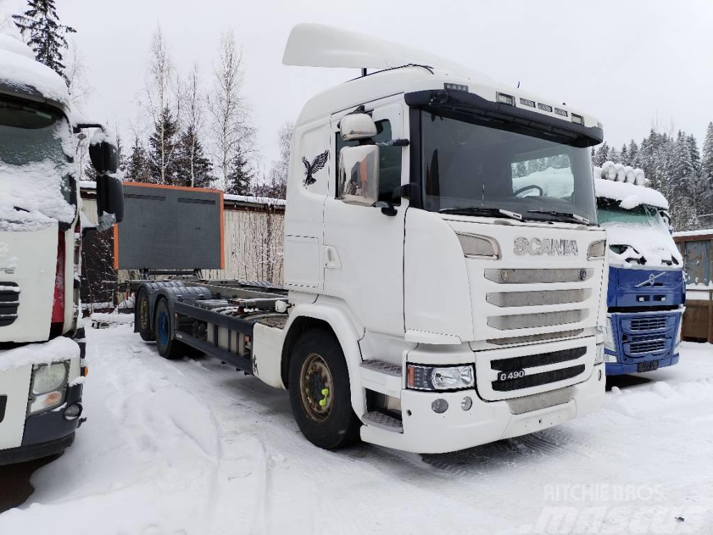 Scania G 490 konttilaite Container trucks