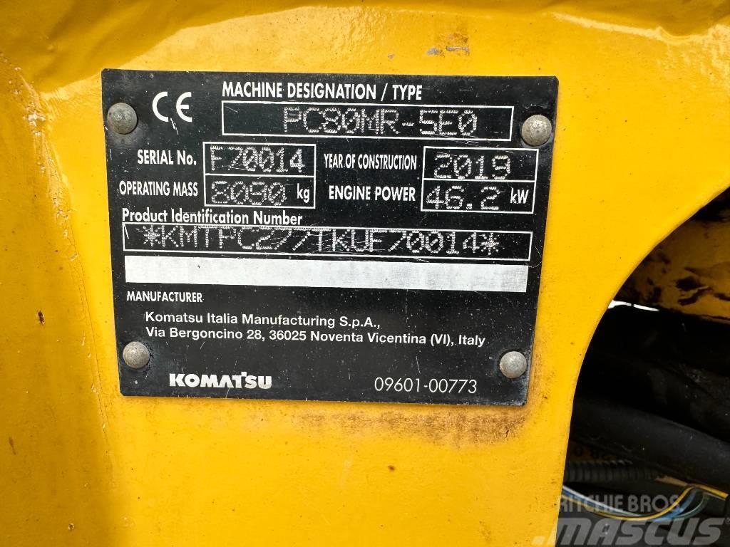 Komatsu PC80MR Mini excavators  7t - 12t