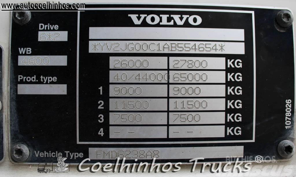 Volvo FM 380 + Hiab 288 Flatbed / Dropside trucks
