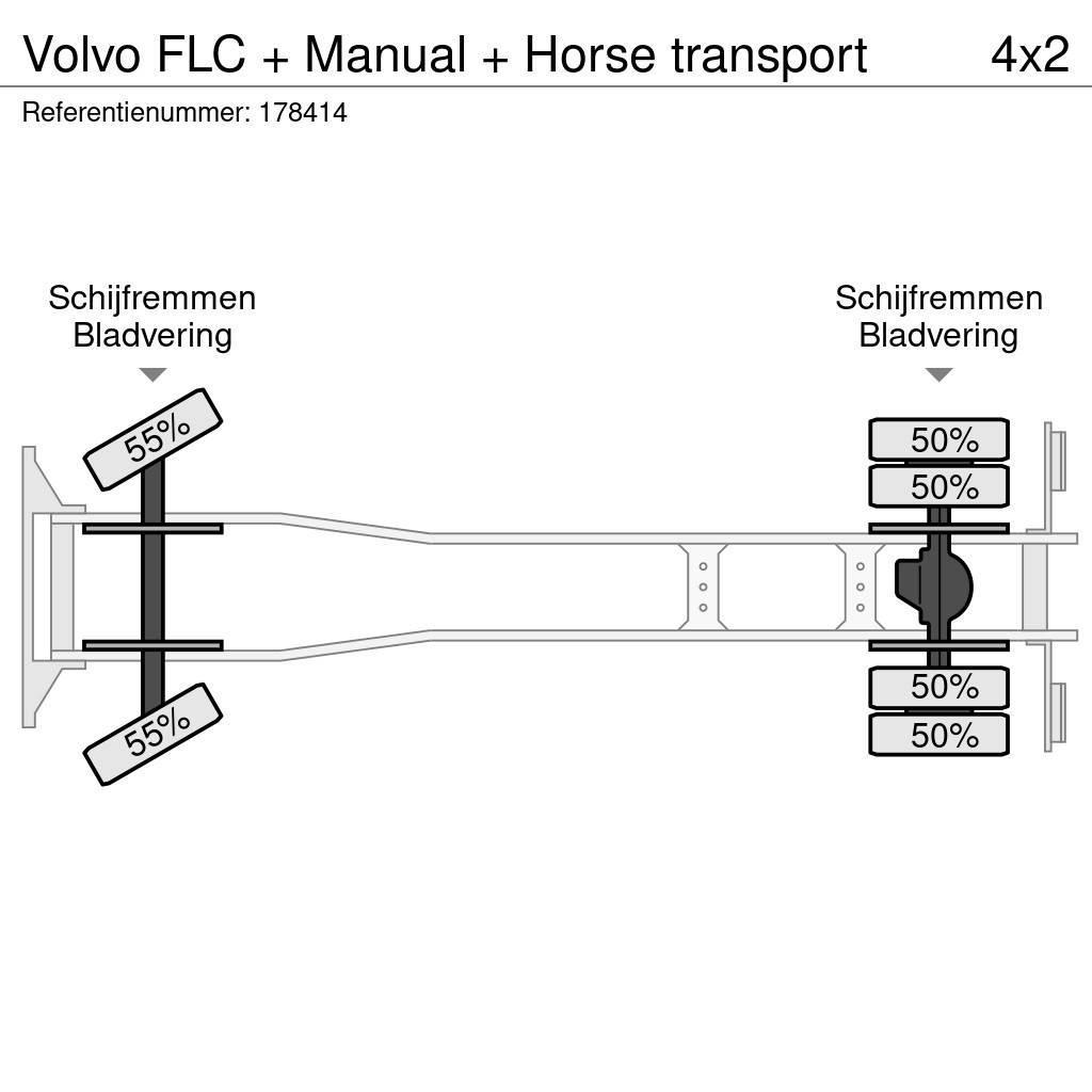 Volvo FLC + Manual + Horse transport Livestock trucks