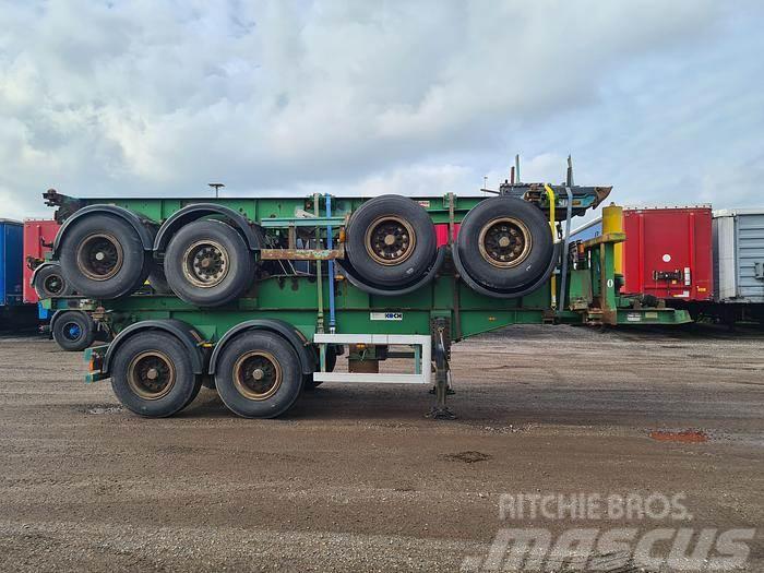 Renders 2 AXLE 20 FT CONTAINER CHASSIS STEEL SUSP DRUM BRA Container semi-trailers