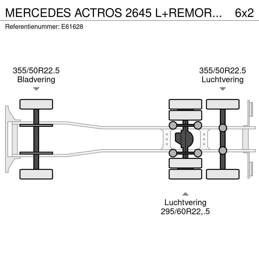 Mercedes-Benz ACTROS 2645 L+REMORQUE Curtain sider trucks