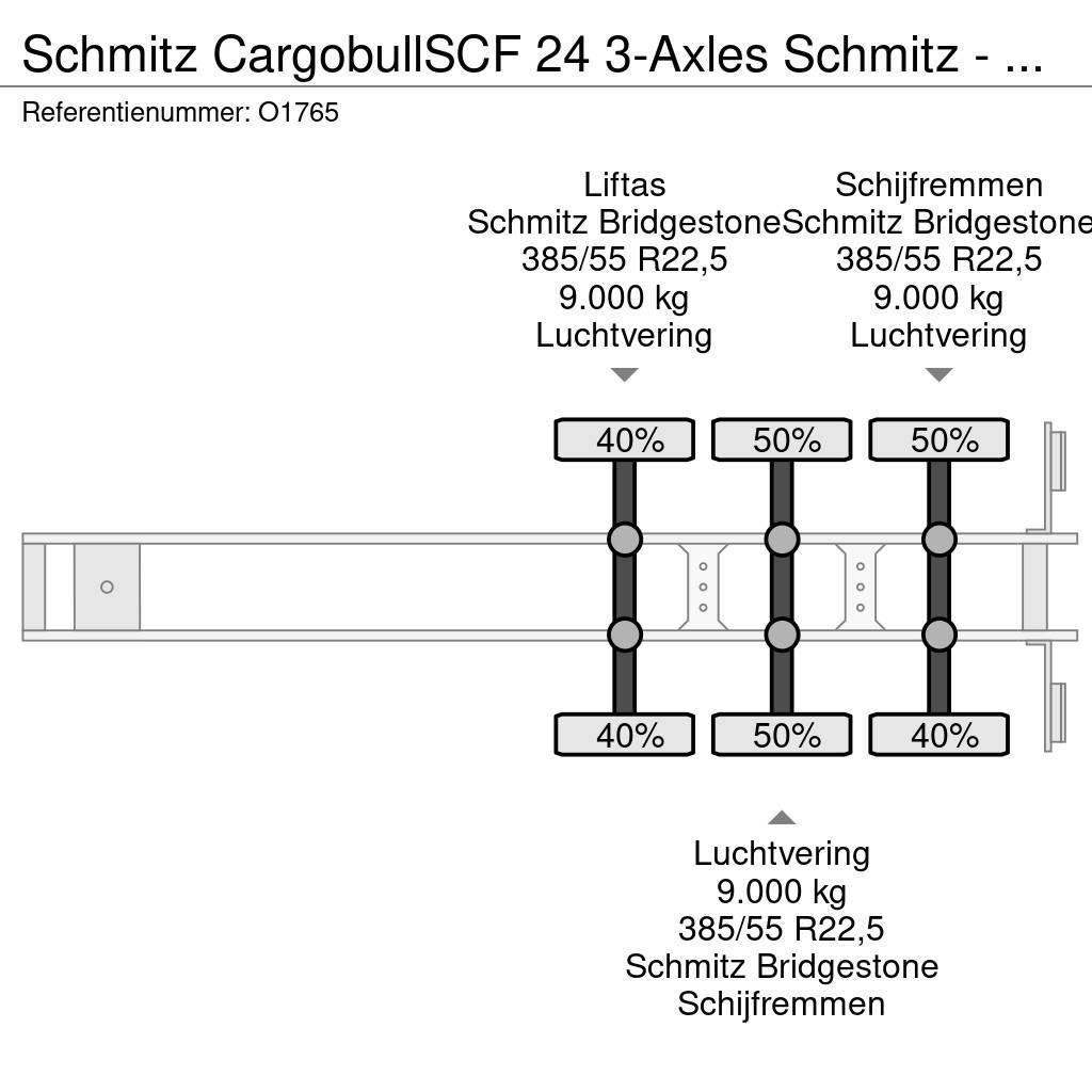 Schmitz Cargobull SCF 24 3-Axles Schmitz - GENSET - Lift-axle - Disc Container semi-trailers