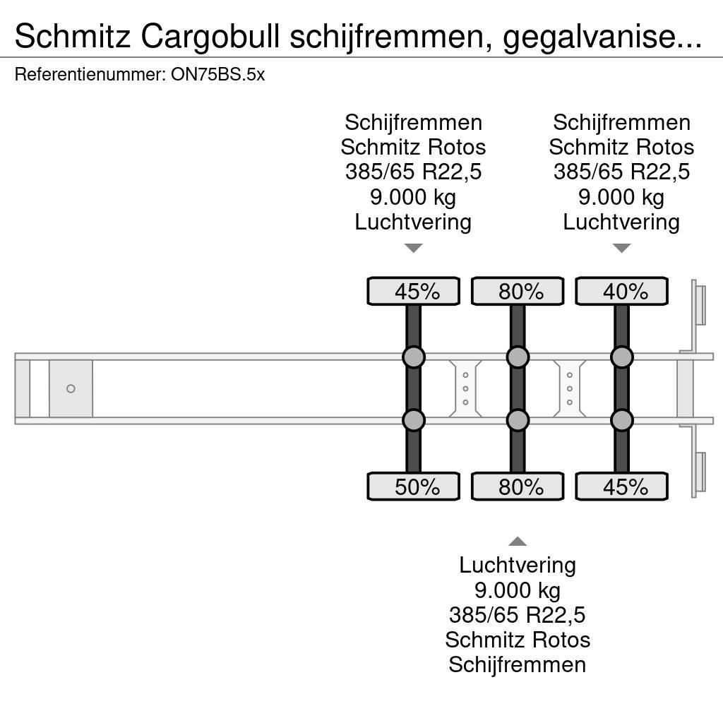 Schmitz Cargobull schijfremmen, gegalvaniseerd, Huckepack, rongpotte Curtain sider semi-trailers