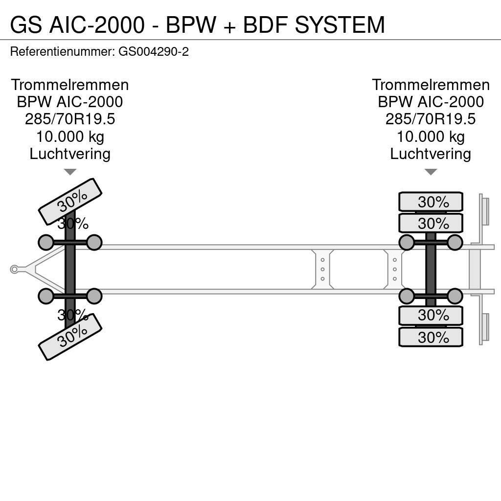 GS AIC-2000 - BPW + BDF SYSTEM Container trailers