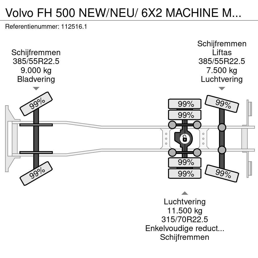 Volvo FH 500 NEW/NEU/ 6X2 MACHINE MASCHINEN TRANSPORT Transport vehicles