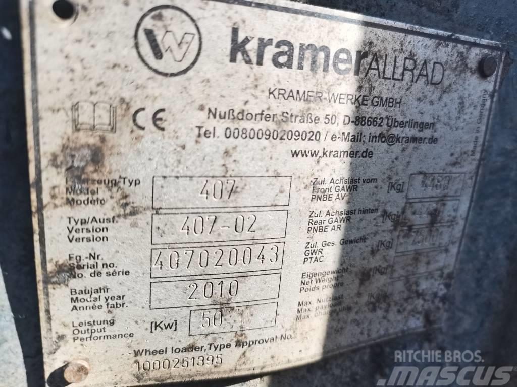 Kramer Allrad 407 KT 2010r.Parts Telescopic wheel loaders