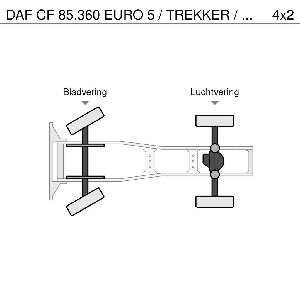 DAF CF 85.360 EURO 5 / TREKKER / BAKWAGEN COMBI / PALF Prime Movers