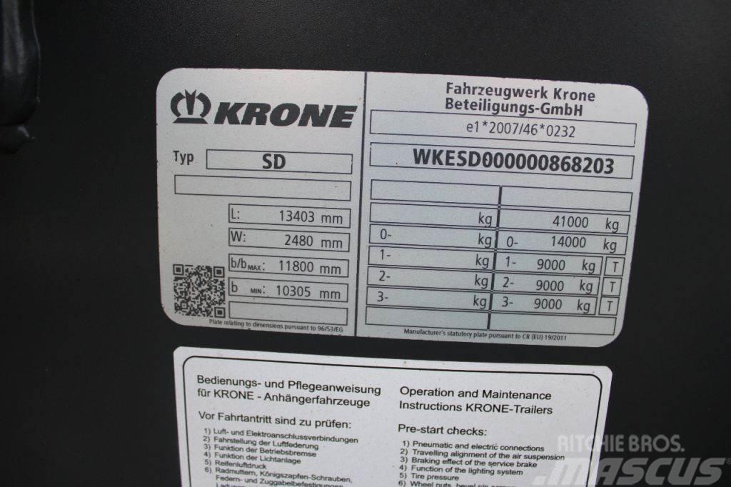 Krone 3x axle + 2x20/30/40/45ft + High Cube + BE APK 07- Container semi-trailers