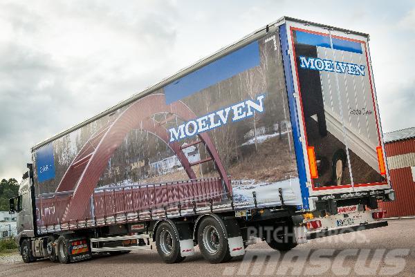 Fruehauf Gardintrailer Inrikes 4,50m Curtain sider semi-trailers