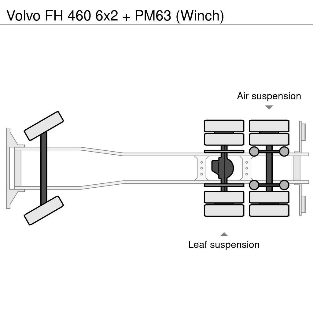 Volvo FH 460 6x2 + PM63 (Winch) All terrain cranes