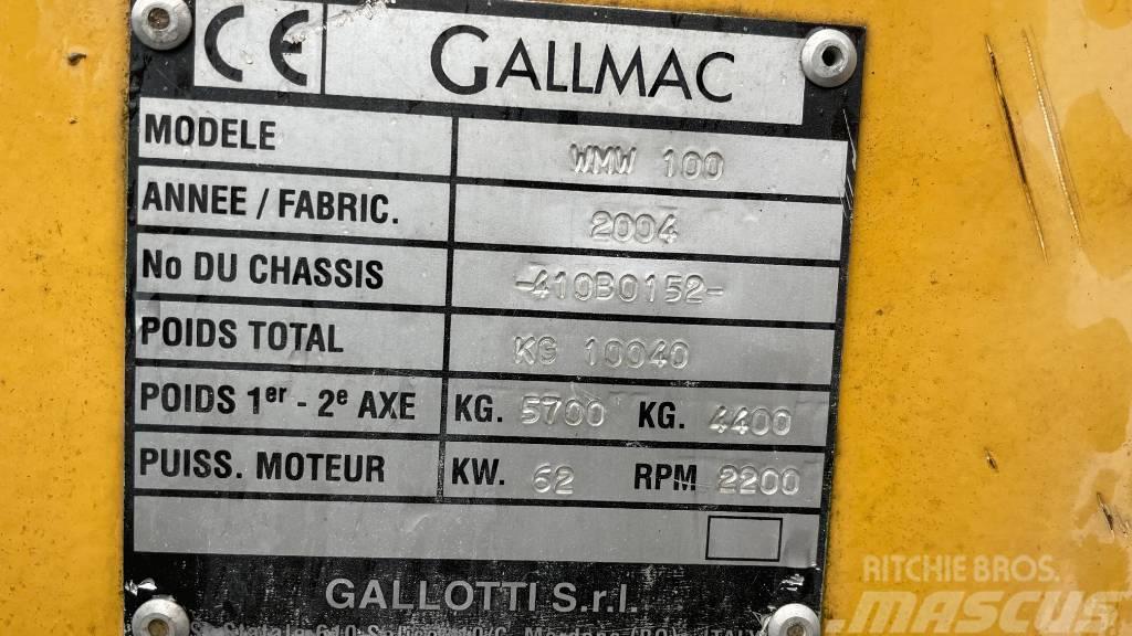 Gallmac WMW 100 Wheeled excavators