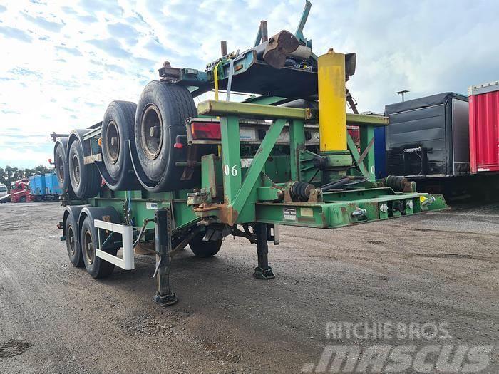  KORTEN 2 AXLE CONTAINER CHASSIS STEEL SUSPENSION B Container semi-trailers
