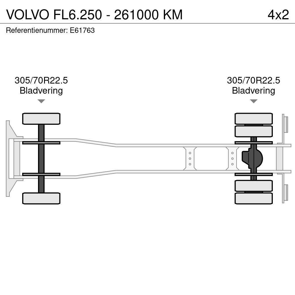 Volvo FL6.250 - 261000 KM Curtain sider trucks