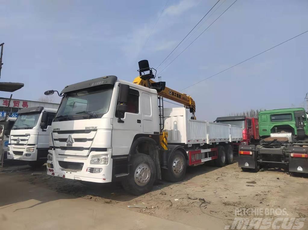 Howo 375 8X4 Truck mounted cranes