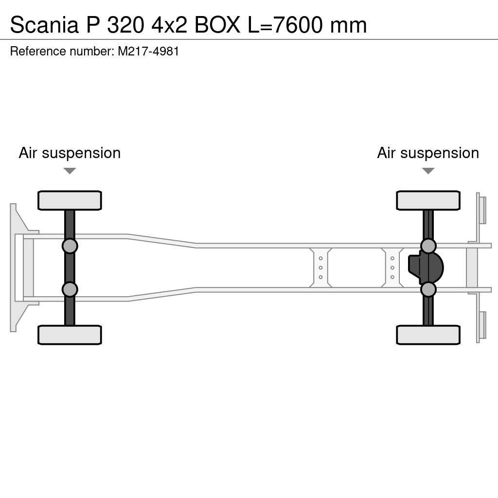 Scania P 320 4x2 BOX L=7600 mm Box trucks