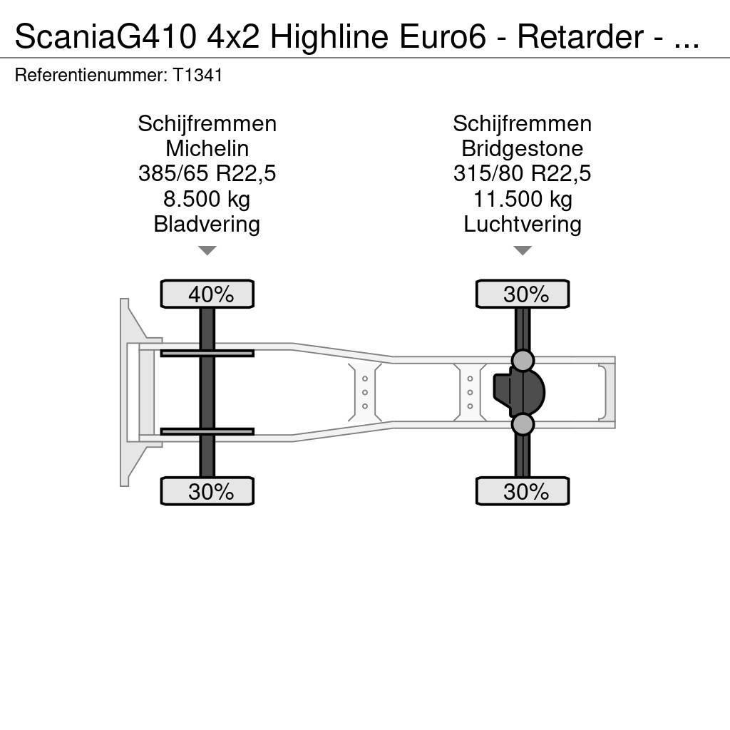Scania G410 4x2 Highline Euro6 - Retarder - PTO - KiepHyd Prime Movers
