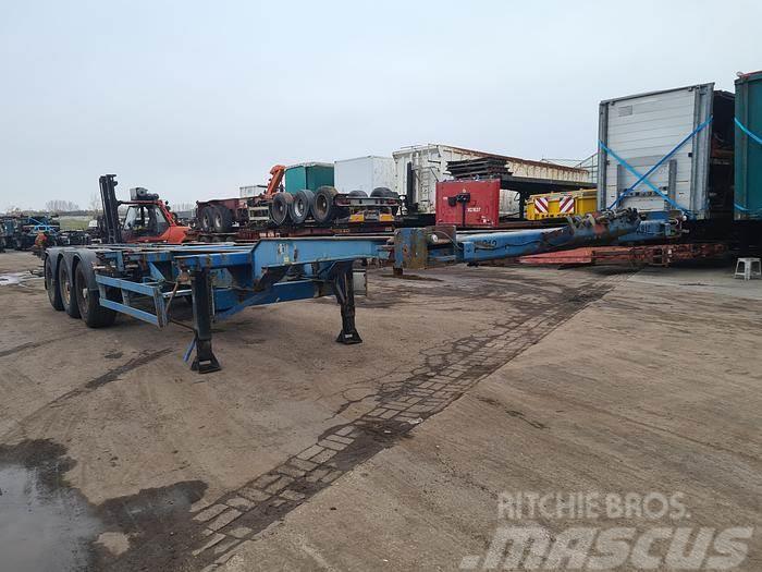 Fliegl 3 AXLE CONTAINER CHASSIS 40 2X20 20 MIDDLE SAF DRU Container semi-trailers