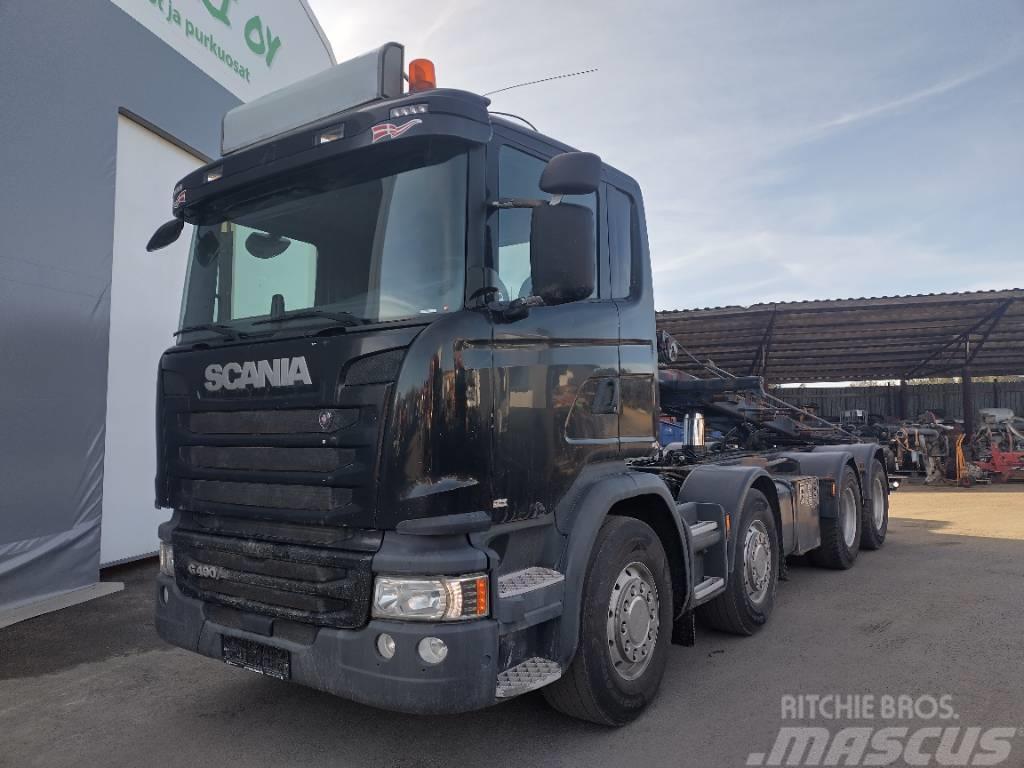 Scania R490 8x4 vaijerilaite,Euro6 Demountable trucks