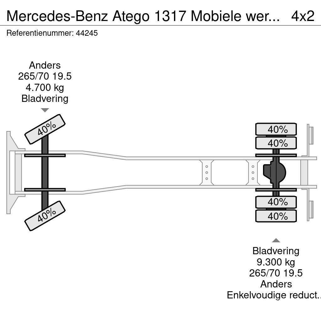 Mercedes-Benz Atego 1317 Mobiele werkplaats + ROM zuigtank Box trucks