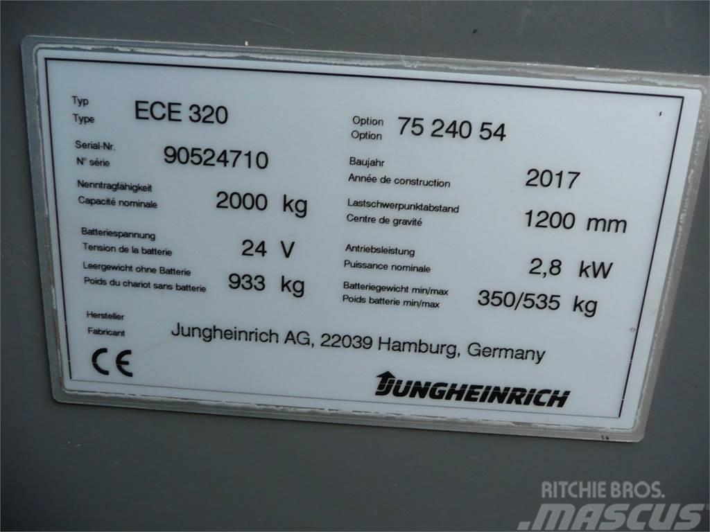 Jungheinrich ECE 320 2400x540mm Low lift order picker