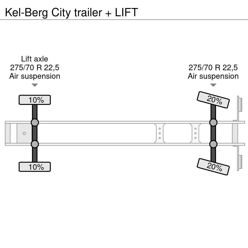 Kel-Berg City trailer + LIFT Curtain sider semi-trailers