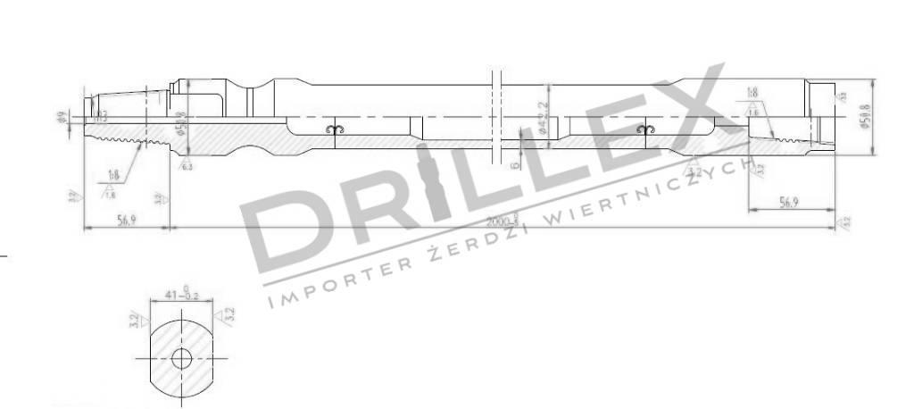 Ditch Witch JT 920 Drill pipes, Żerdzie wiertnicze Horizontal drilling rigs