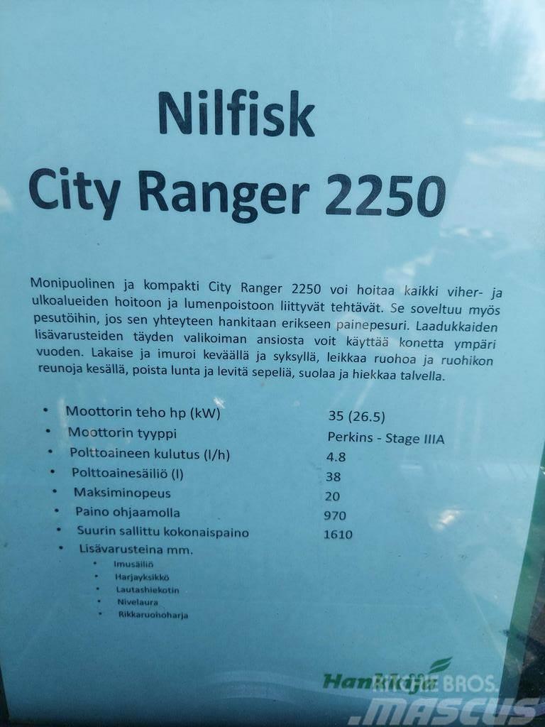  MUUT YMPÄRISTÖKONEET NILFISK CITY RANGER 2250 Other groundscare machines