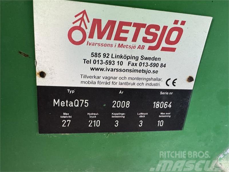Metsjö MetaQ 75 Skiftelandsvogn Multi-purpose Trailers