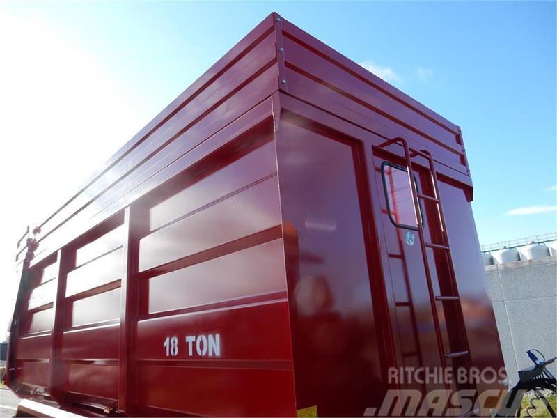 Tinaz 18 tons bagtipvogne med 50 cm ekstra sider Tipper trucks