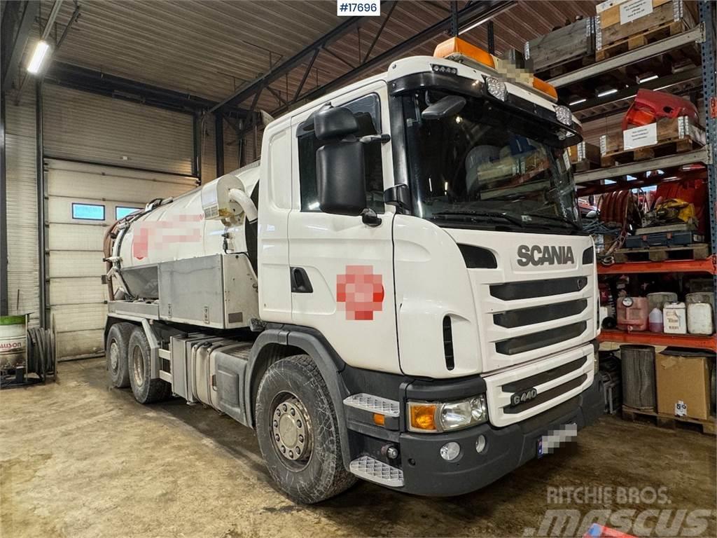 Scania G440 suction/flushing truck w/ Nomek superstructur Concrete pumps