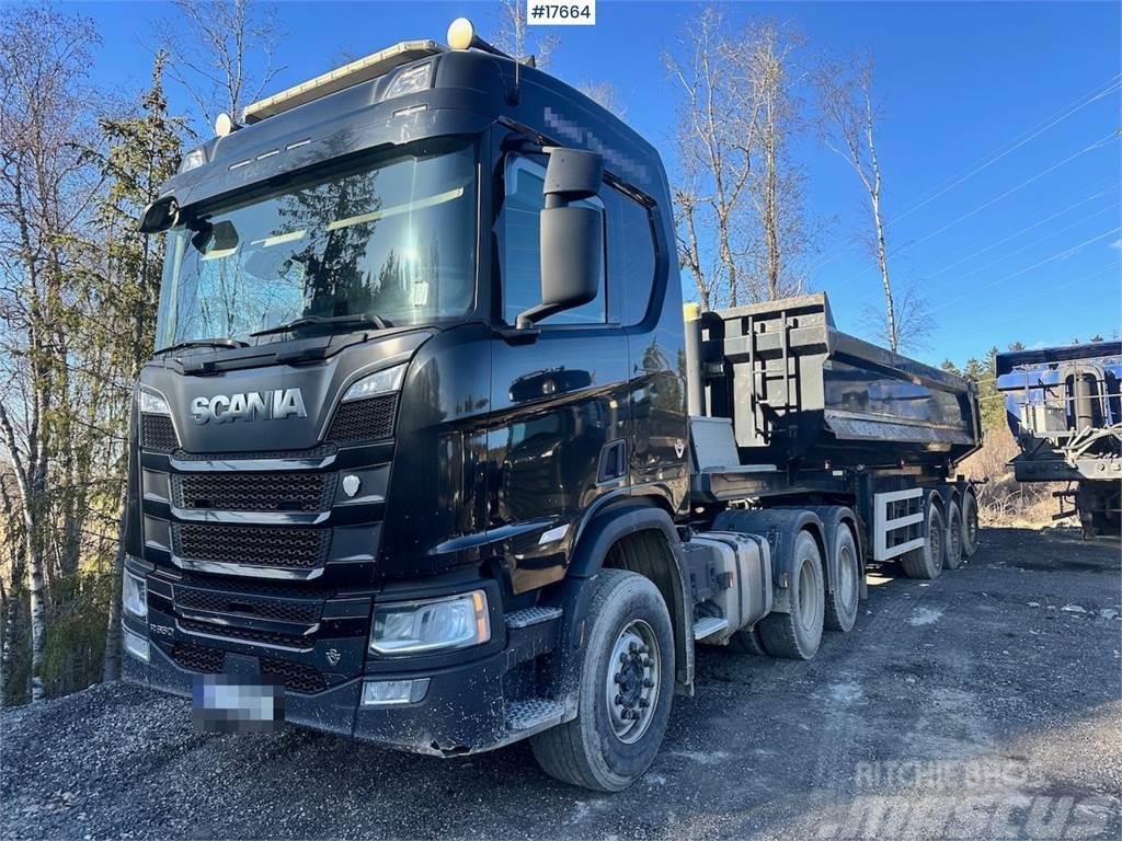 Scania R650 6x4 Truck w/ Maur Trailer w/ central grease Prime Movers