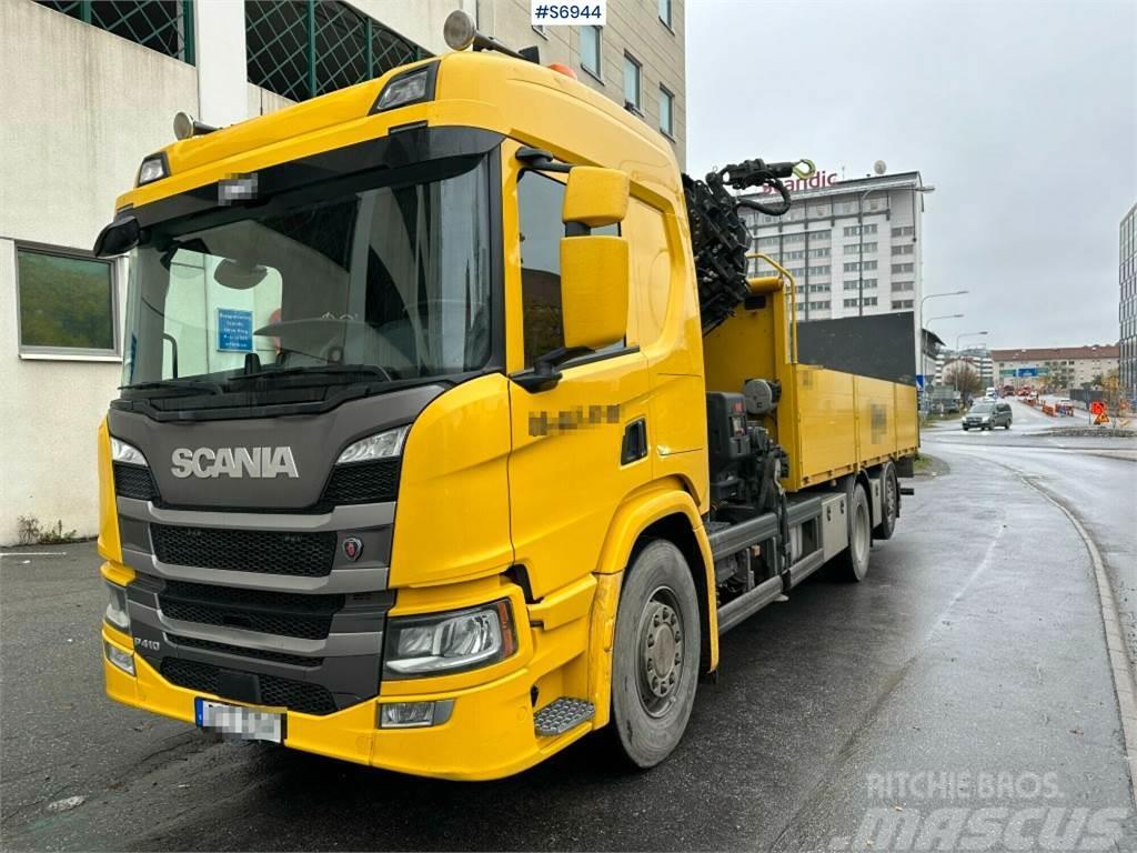 Scania P410 6x2 Truck mounted cranes