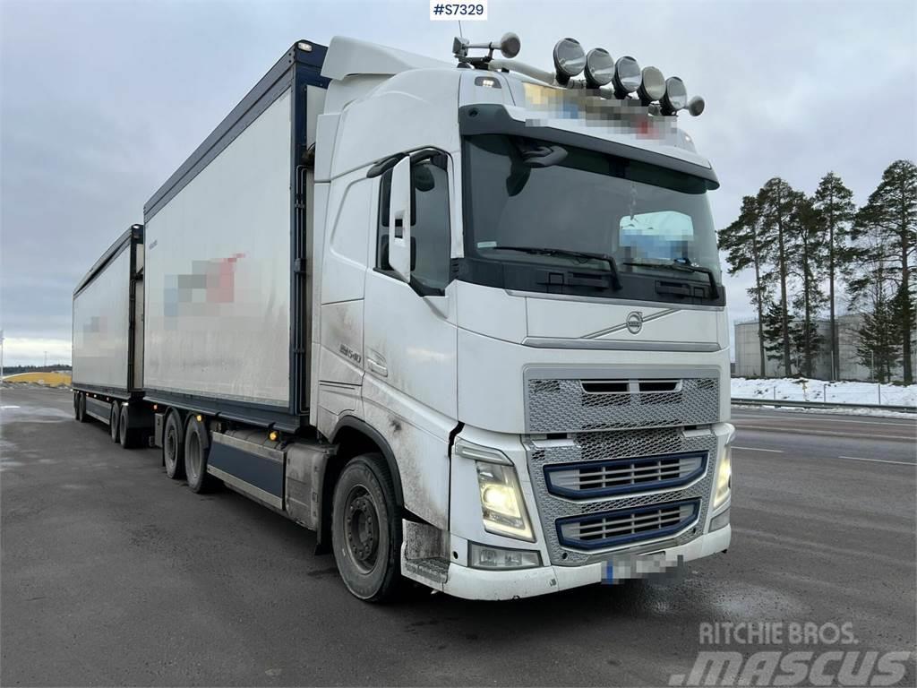 Volvo FH 6x2 wood chip truck with trailer Box trucks