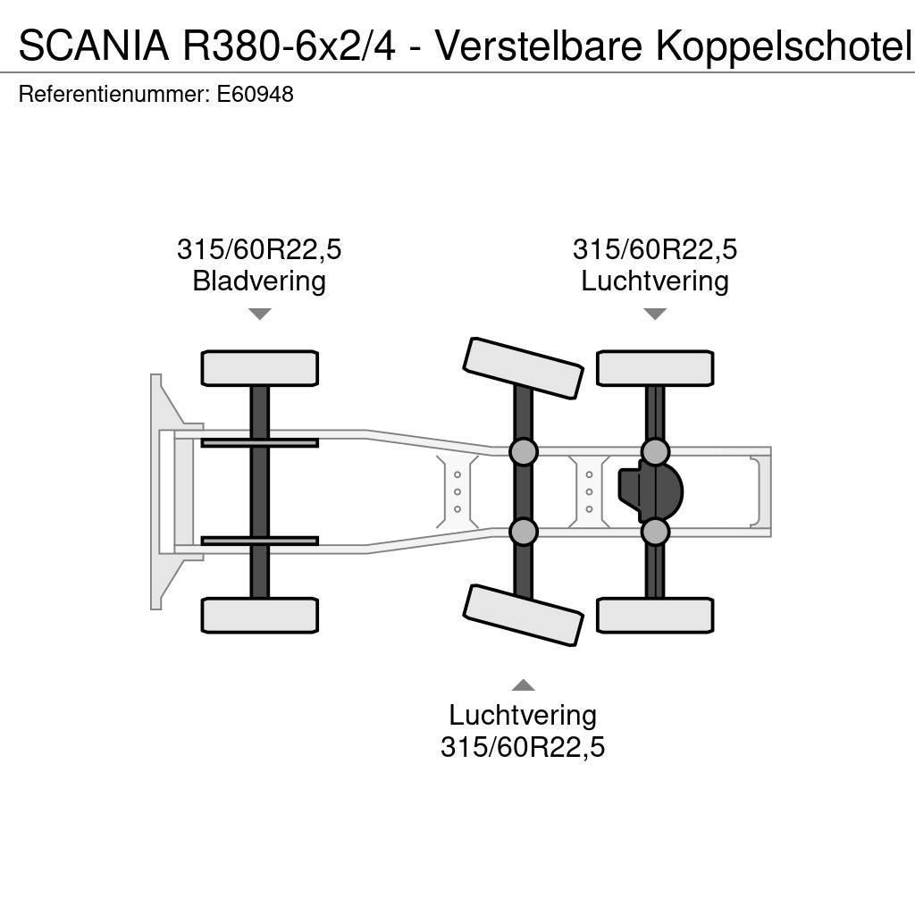 Scania R380-6x2/4 - Verstelbare Koppelschotel Prime Movers