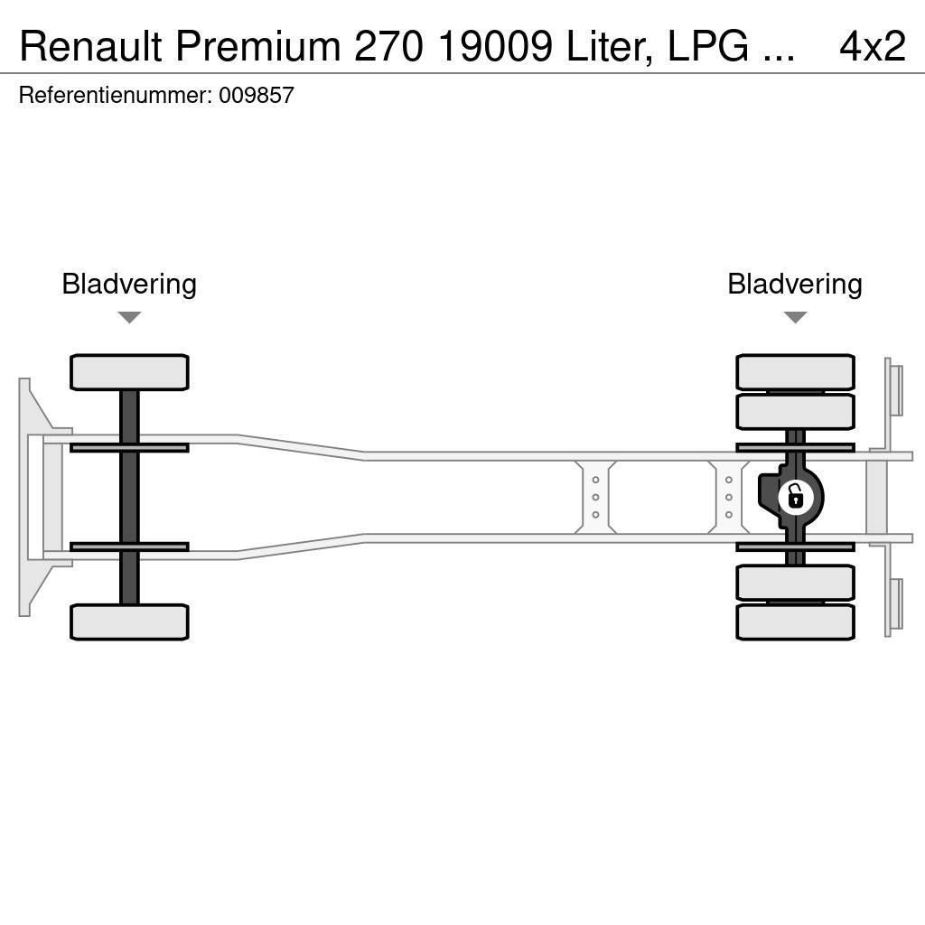 Renault Premium 270 19009 Liter, LPG GPL, Gastank, Steel s Tanker trucks