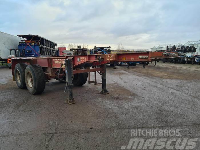 Renders 2 AXLE 20 FT CONTAINER CHASSIS BPW DRUM Container semi-trailers