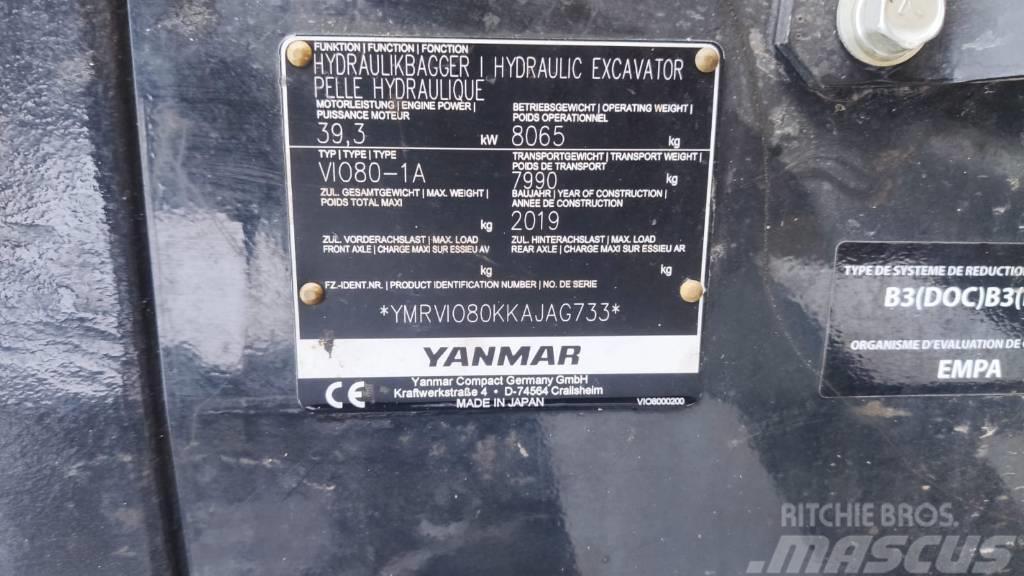 Yanmar Vio 80-1A Mini excavators  7t - 12t