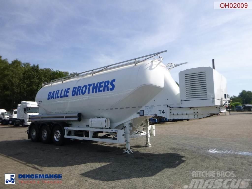  OMEPS Powder tank alu 40 m3 + engine/compressor Tanker semi-trailers