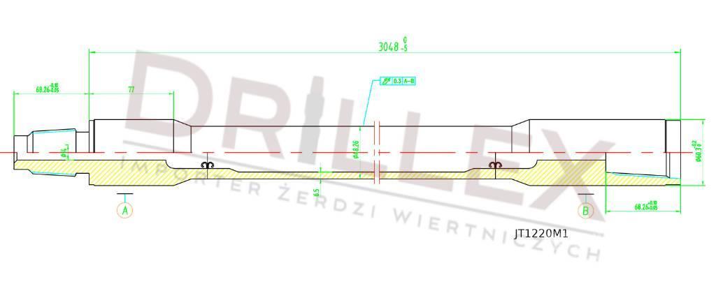 Ditch Witch JT1220 Drill pipes, Żerdzie wiertnicze Horizontal drilling rigs