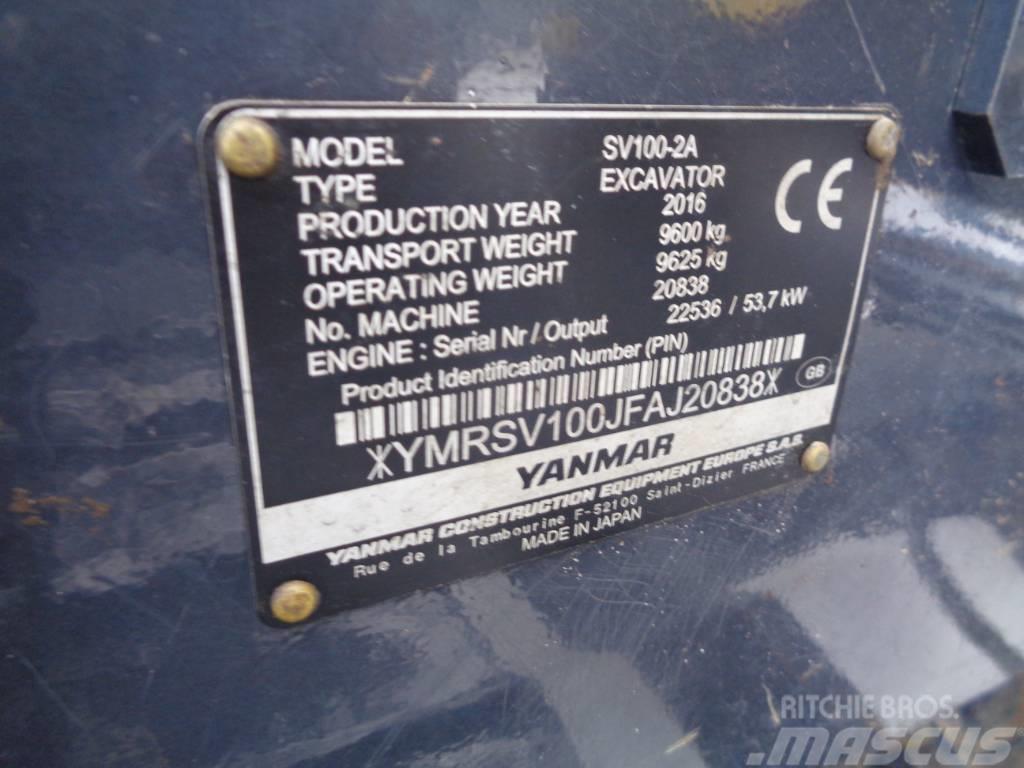 Yanmar SV 100-2 Mini excavators  7t - 12t